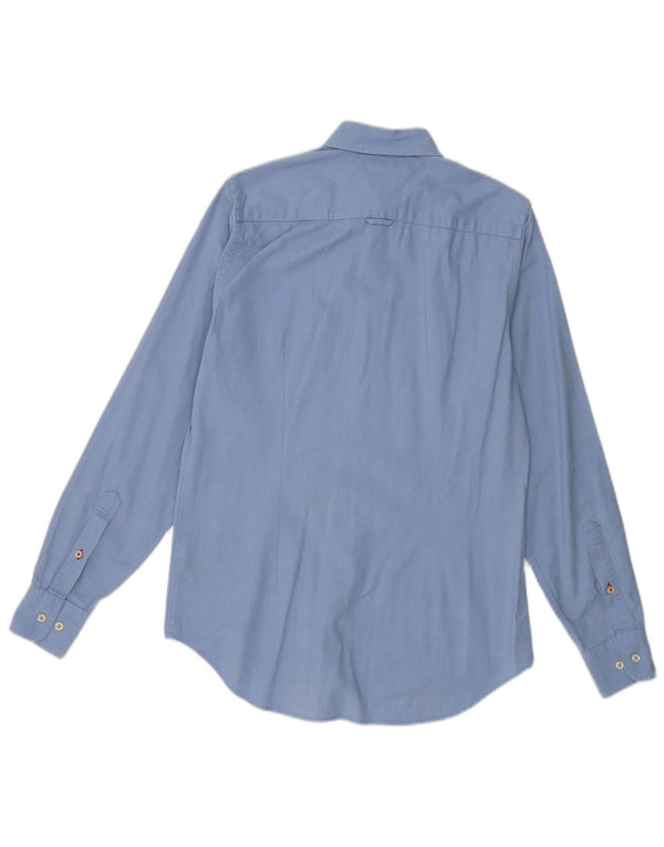 Koszula męska Slim Fit Tommy Hilfiger, mała, niebieska, bawełniana