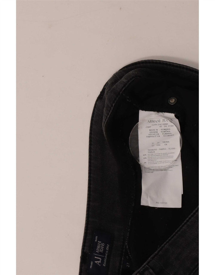 Jeansy damskie Armani W27 L28 Czarne bawełniane