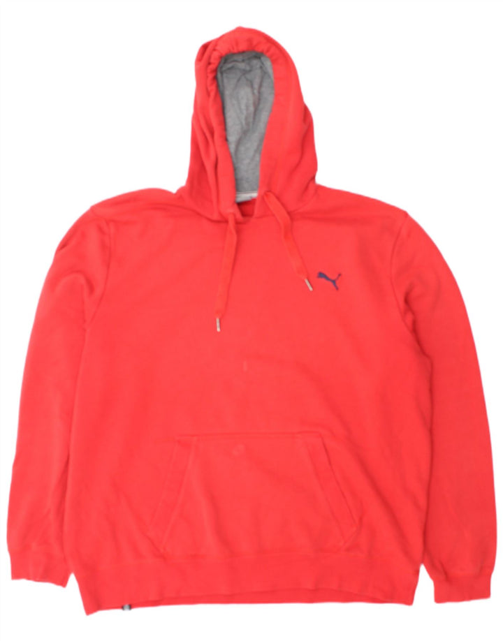 Męska bluza z kapturem Puma XL, czerwona, bawełniana