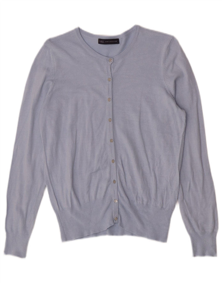 Sweter damski Marks & Spencer UK 14, średni niebieski, wiskoza
