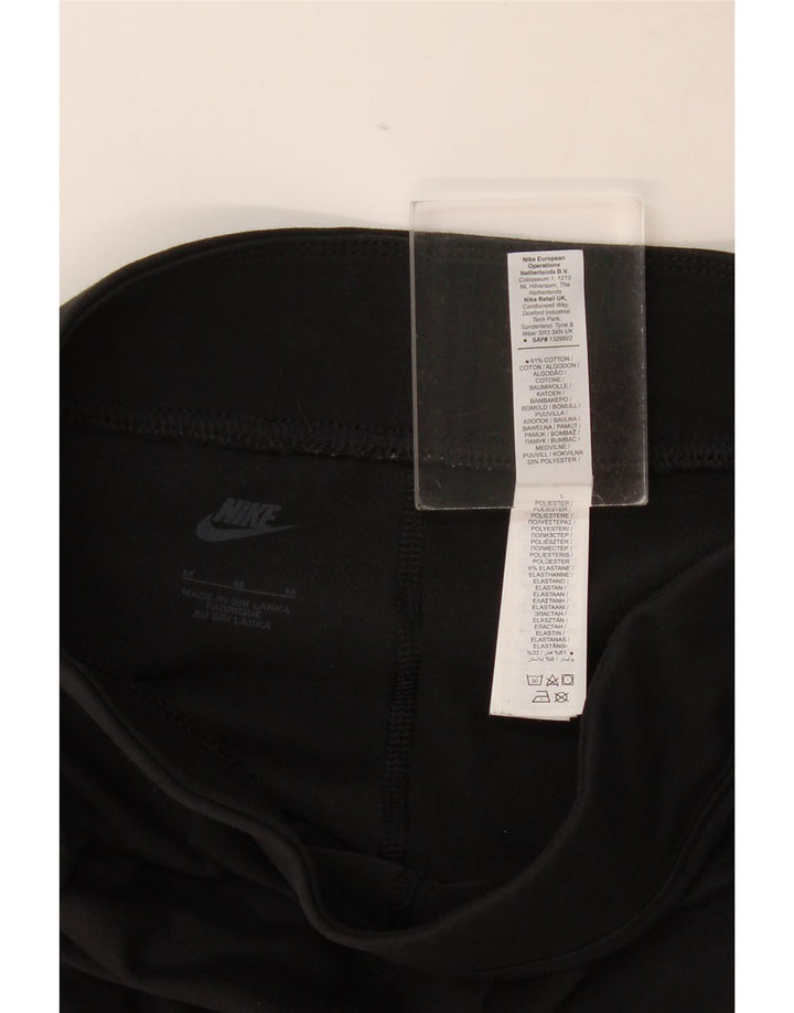 Damskie legginsy Nike Graphic UK 12, średnie czarne, bawełniane