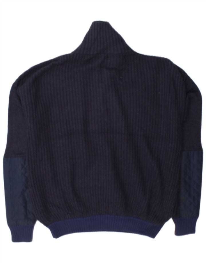 Damski sweter oversize z zamkiem błyskawicznym Topshop UK 12, średni granatowy