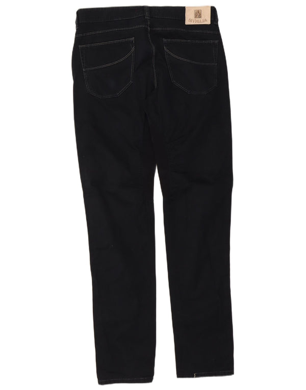 SIVIGLIA Męskie jeansy slim W35 L35 Czarna bawełna