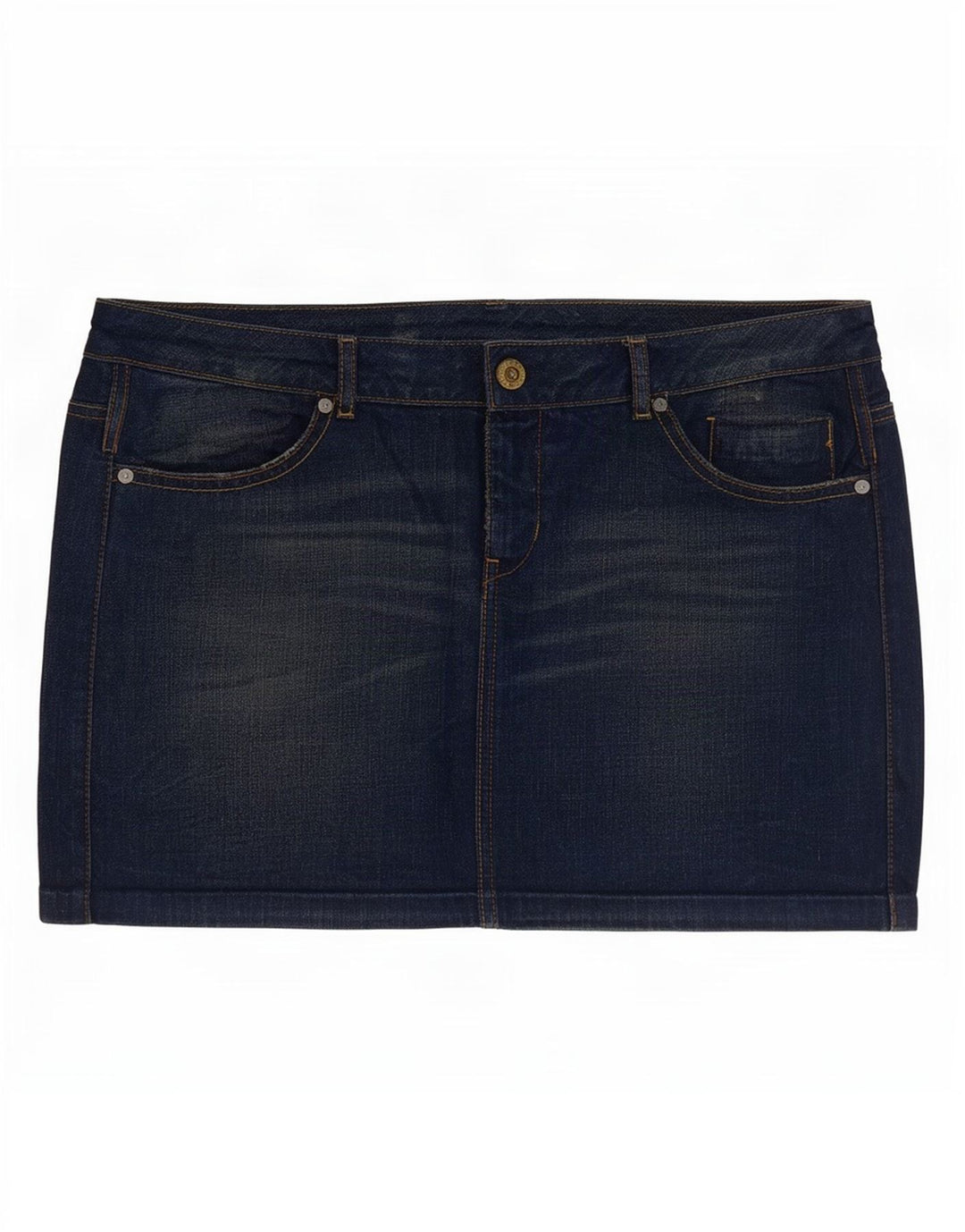Guess Damska Mini Spódnica Denim W32 Duża Granatowa Bawełna