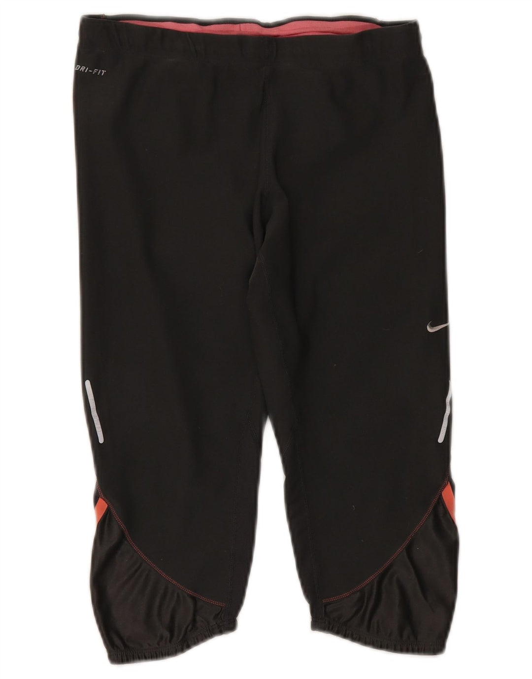 Damskie spodnie dresowe Nike Dri Fit Capri UK 14, średni czarny poliester