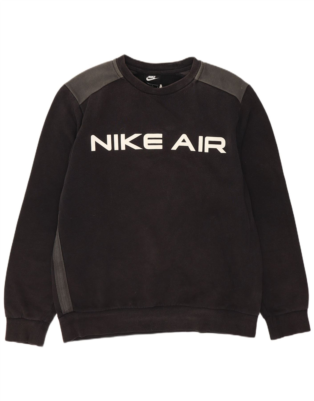 Męski sweter z grafiką Nike, średni czarny, bawełniany