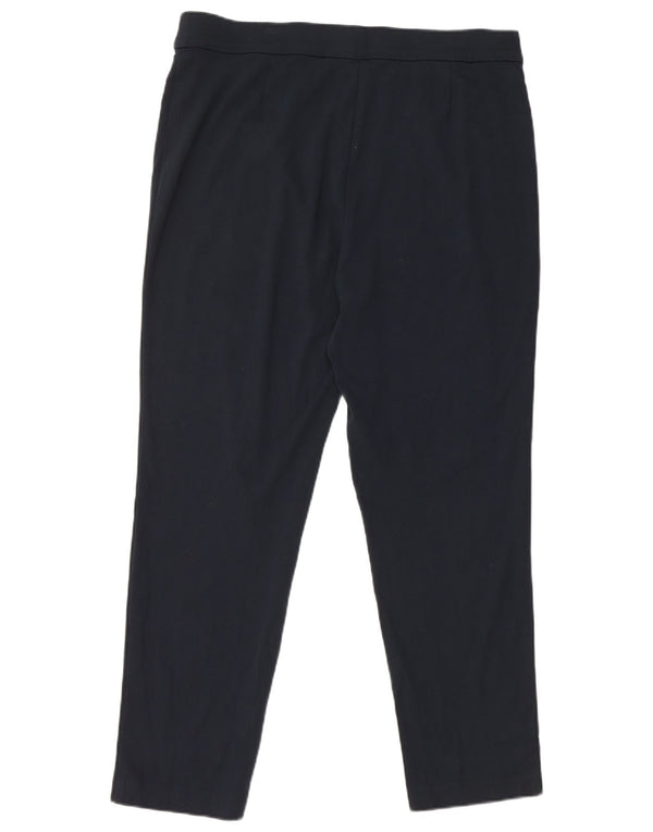 Marks & Spencer Damskie zwężane spodnie codzienne UK 18 XL W36 L28 Granatowe