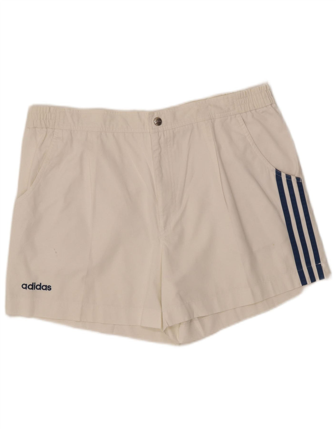 Męskie spodenki Chino ADIDAS W36, duże, białe, poliestrowe