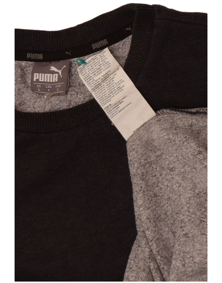 Męska bluza Puma Sweter, mała, szara, bawełniana
