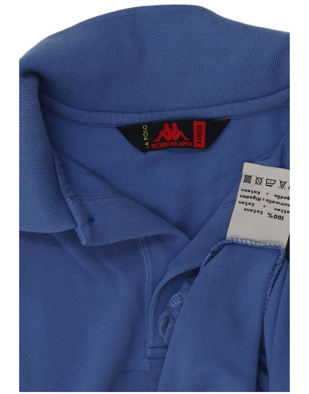 Męska koszulka polo Kappa XL, niebieska, bawełniana
