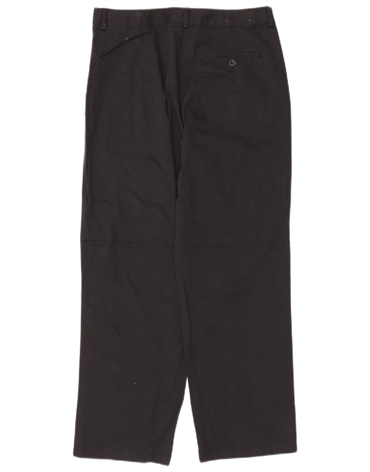Damskie proste spodnie chino L.L.Bean US 8 Medium W30 L27 Czarna bawełna