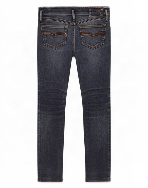 Diesel Damskie Matic Skinny Jeans W27 L30 Granatowa bawełna