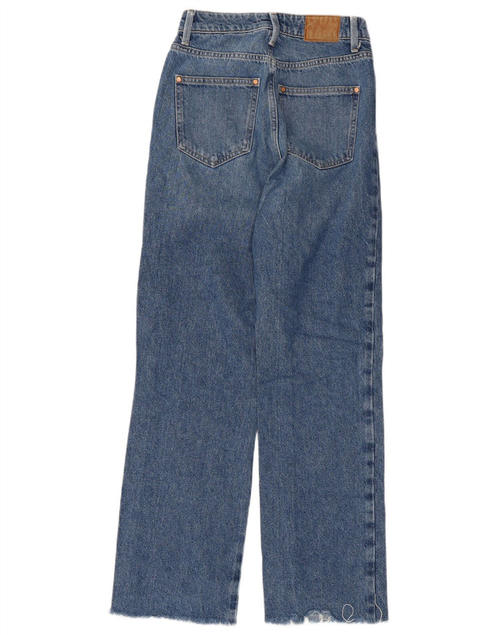 Damskie proste dżinsy Zara EU 34 2XS W24 L29 Niebieskie