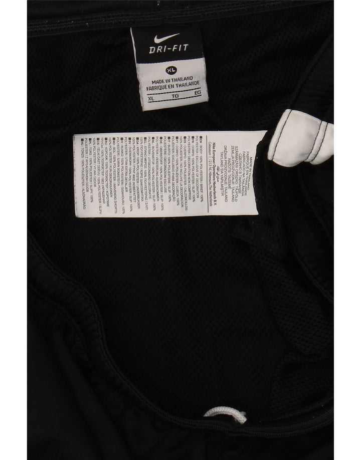 Męskie spodenki sportowe NIKE Dri Fit XL, czarny poliester z blokami kolorów