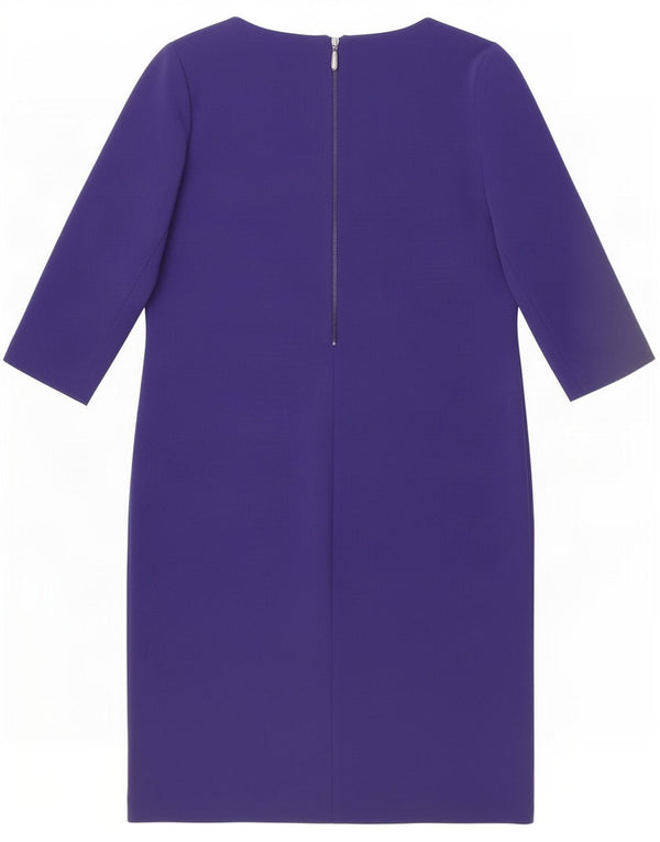 Libra Womens 3/4 Sleeve Shift Dress UK 10 Small Navy Blue