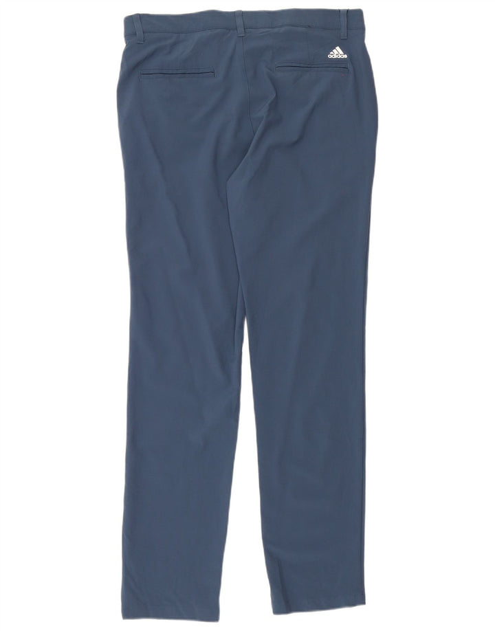 Męskie spodnie Chino Adidas Slim W32 L32 Niebieski poliester