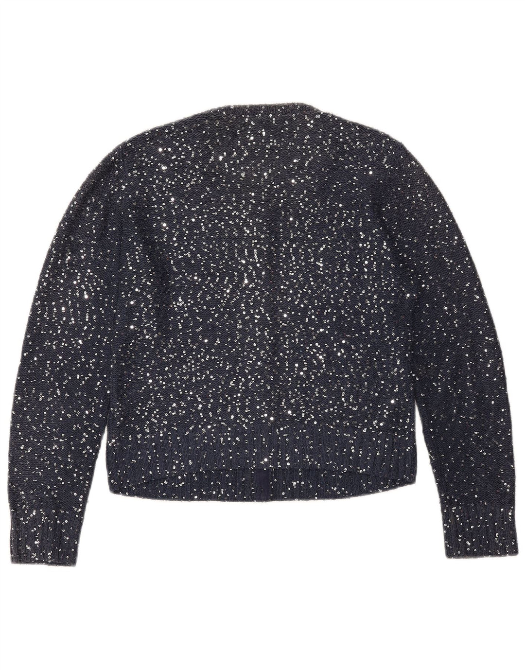 Sweter damski JIGSAW Crop Cardigan UK 12, średni granatowy poliester