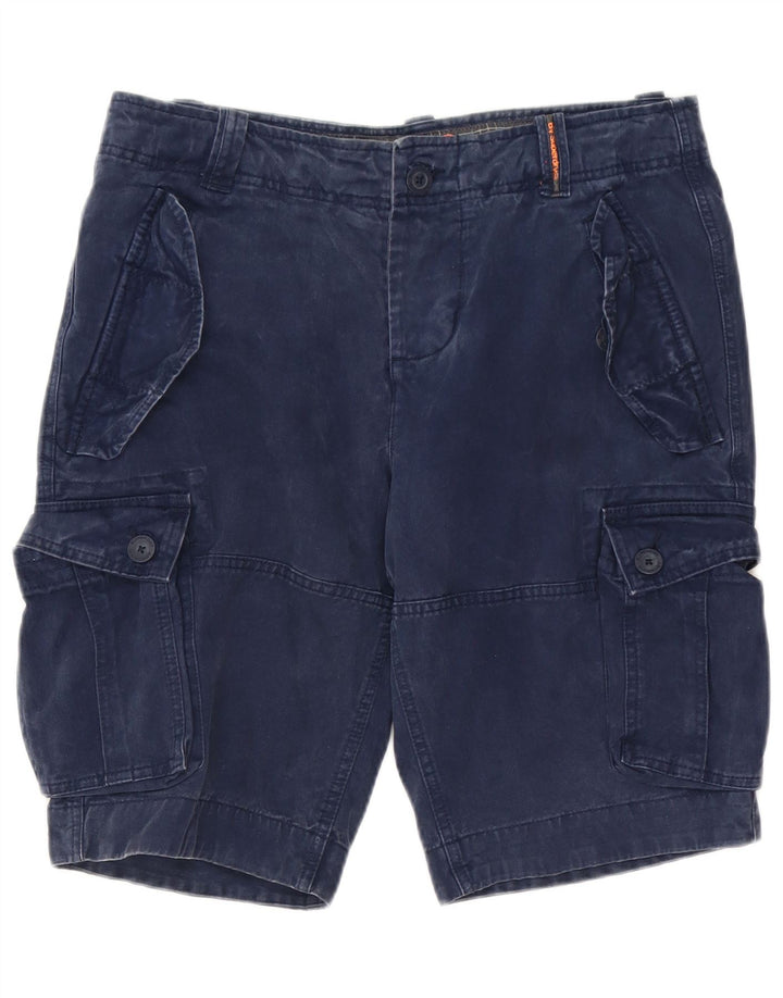 Męskie spodenki cargo Superdry, duże, W34, granatowo-niebieskie, bawełniane