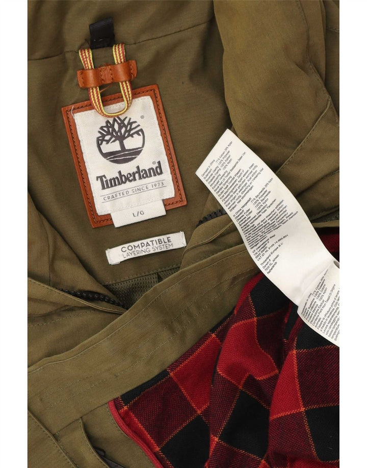 Męska kurtka użytkowa Timberland UK 40, duża, bawełniana khaki