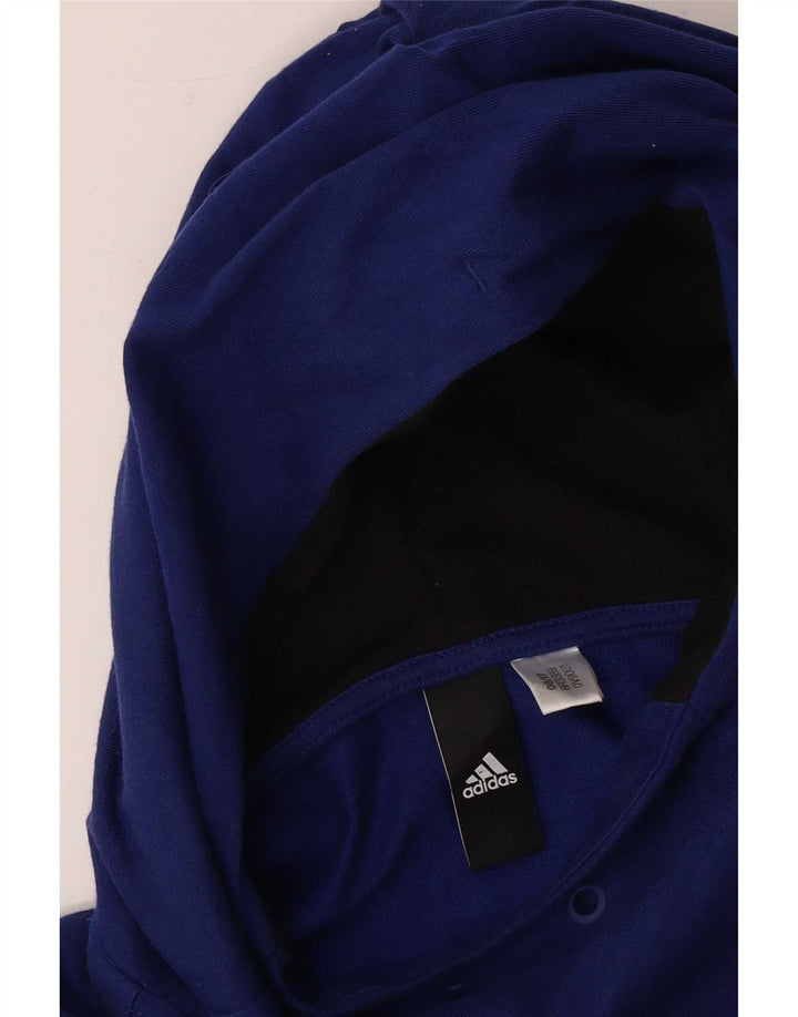 Adidas Męska bluza z kapturem i grafiką, z długim rękawem i małym niebieskim blokiem kolorów
