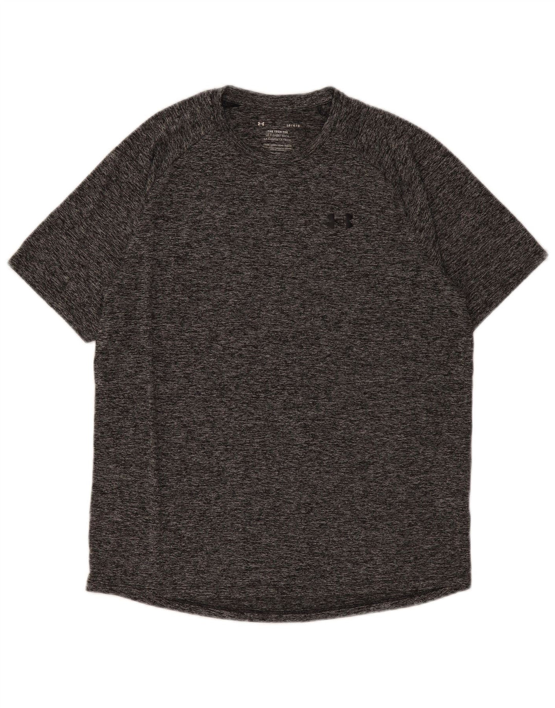 Męski T-shirt Under Armour, duży, szary, nakrapiany poliester