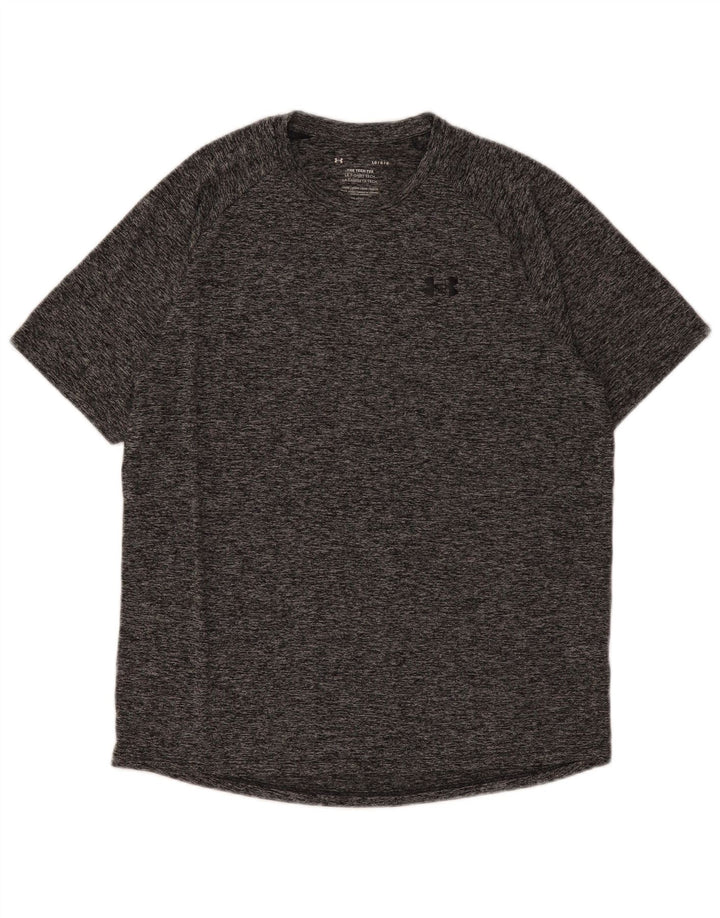 Męski T-shirt Under Armour, duży, szary, nakrapiany poliester