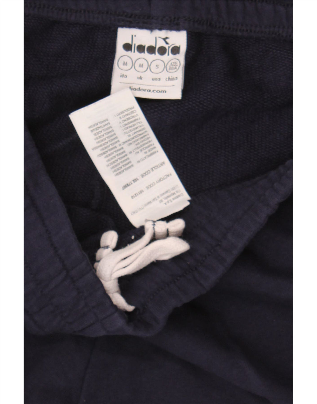 DIADORA Mens Sport Shorts Medium  Navy Blue Cotton