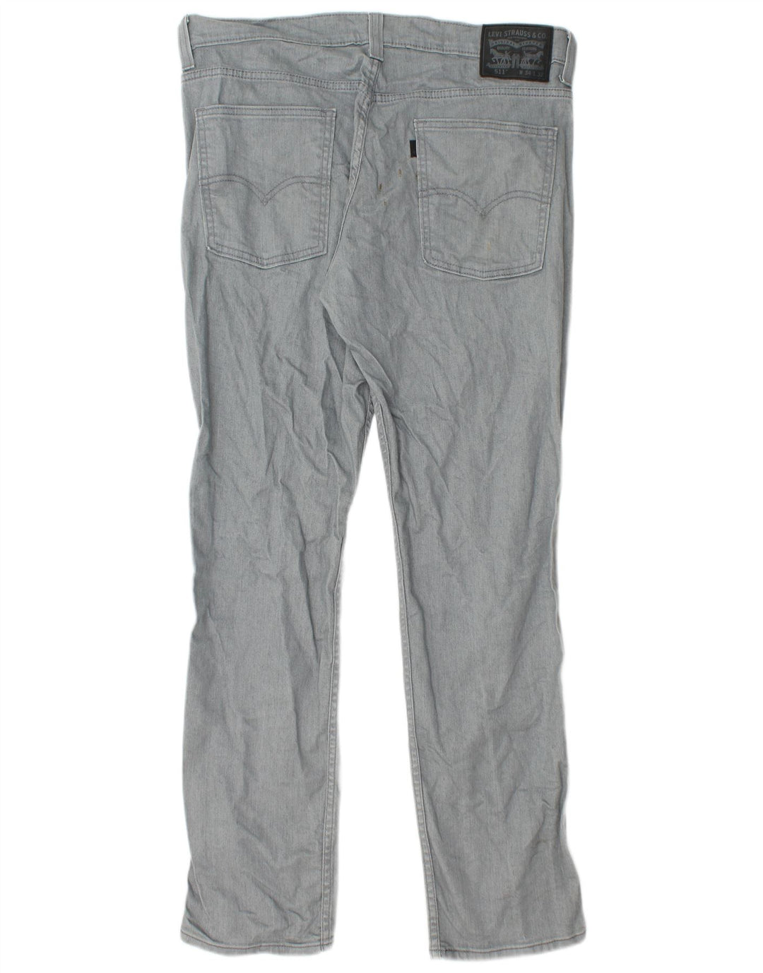 Męskie jeansy Levi's 511 Slim W34 L32 Szara bawełna