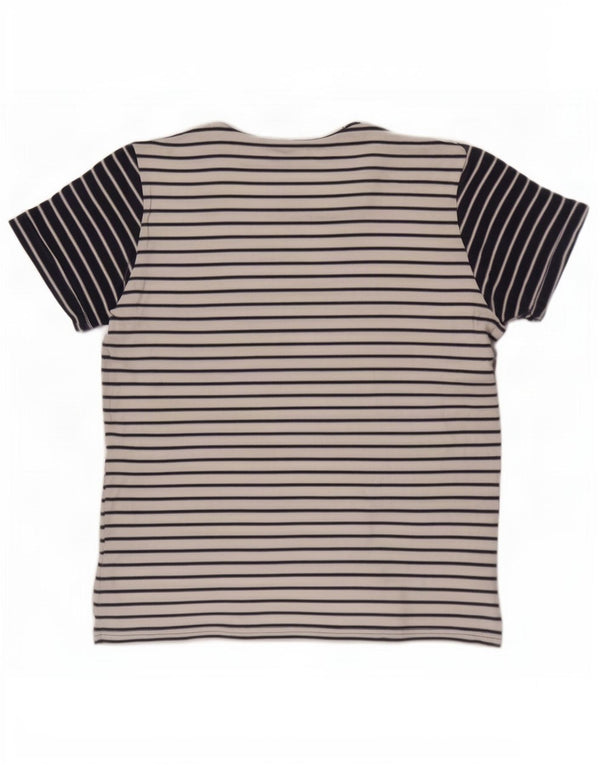 Męski T-shirt Joules, duży, w białe paski