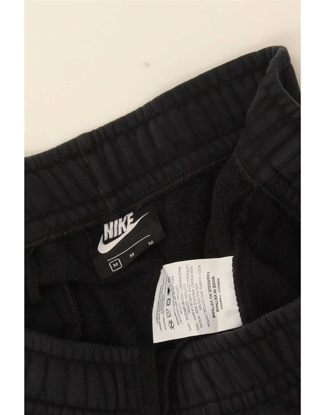 Męskie spodnie dresowe Nike, joggery, średnia czarna bawełna