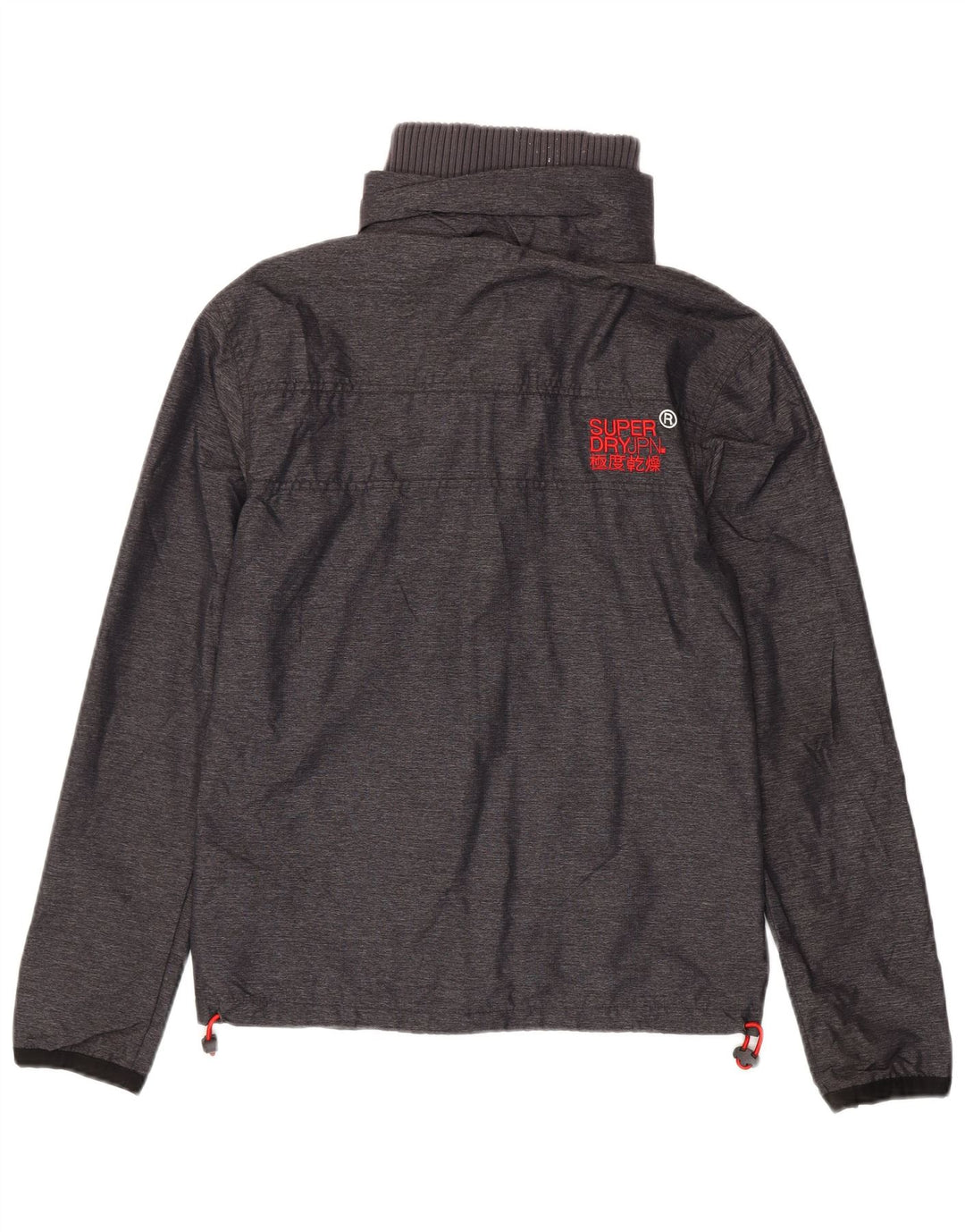 Męska kurtka przeciwdeszczowa Superdry Graphic UK 36 Small, szary nylon