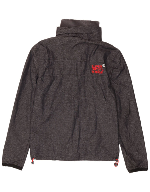 Męska kurtka przeciwdeszczowa Superdry Graphic UK 36 Small, szary nylon