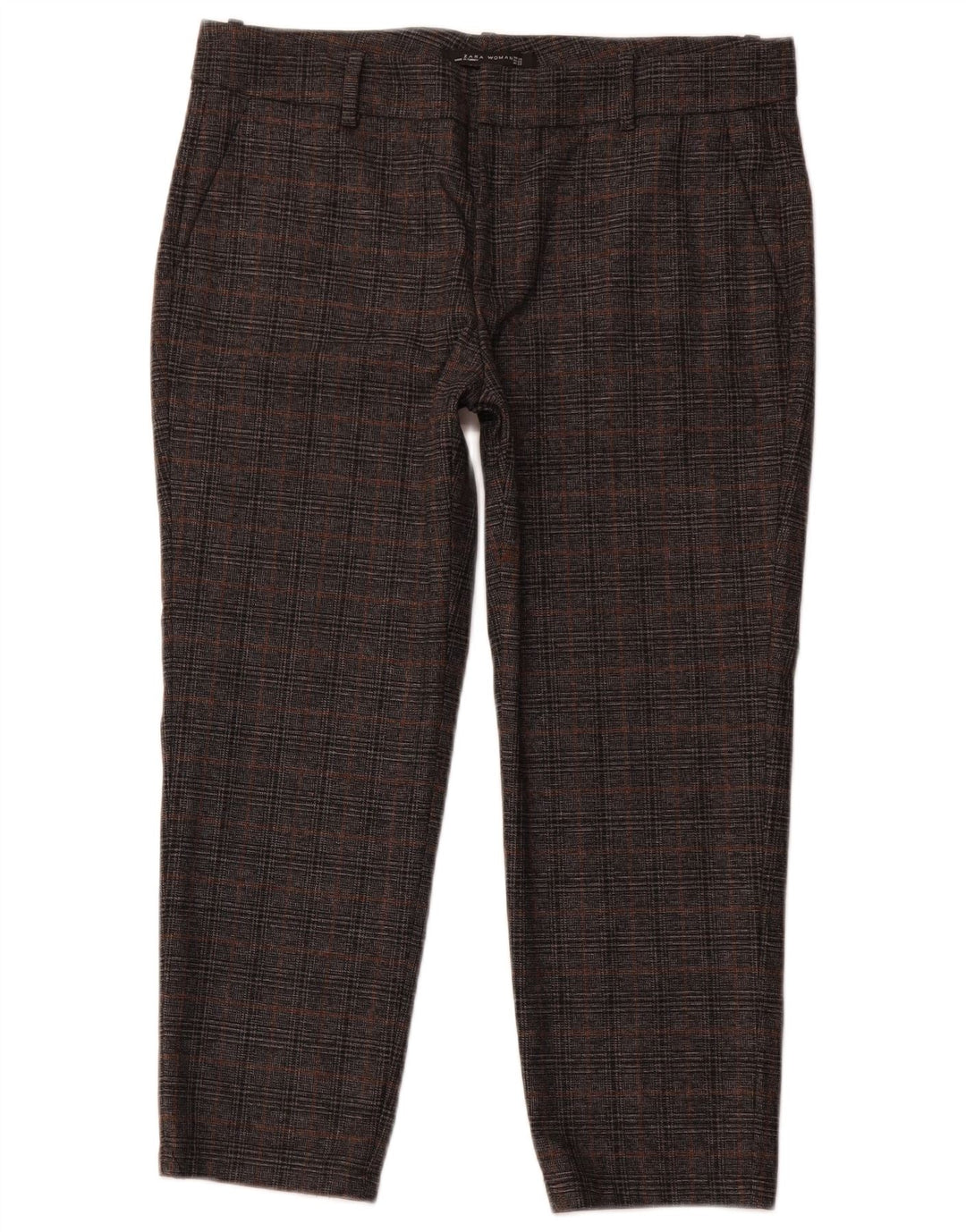 Wąskie spodnie damskie ZARA EU 40 Medium W30 L23 Szara pepitka