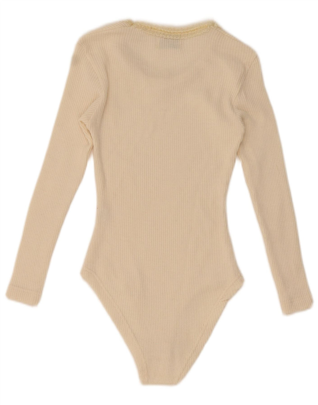 Damskie body z długim rękawem Compagnie UK 12 Medium Off White