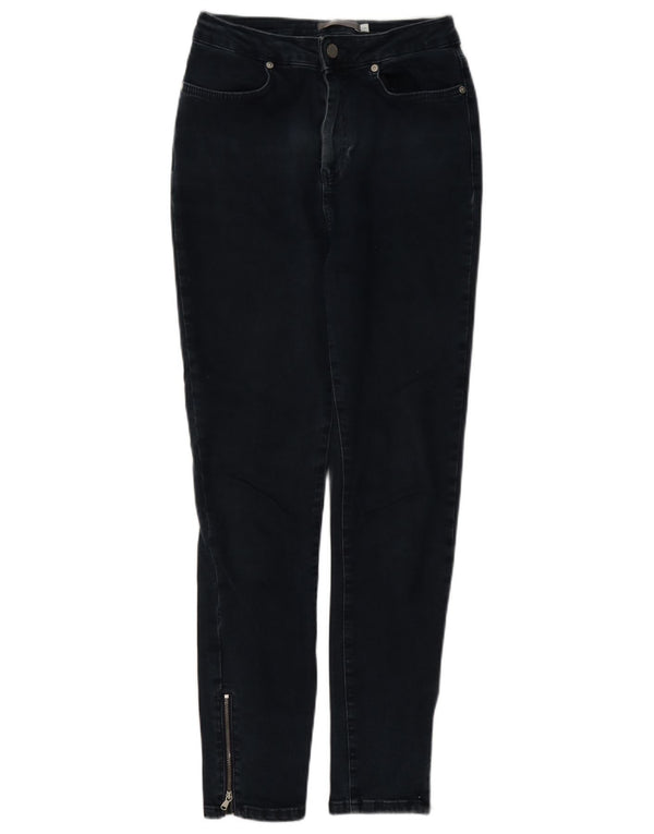 Damskie jeansy skinny z wysokim stanem MINT VELVET UK 10 Small W26 L27 Granatowe