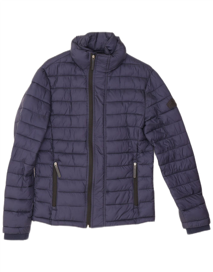 Męska ocieplana kurtka Superdry UK 36, mała, granatowa, nylonowa