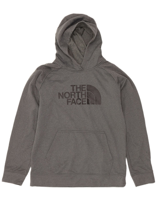 Chłopięcy sweter z kapturem The North Face z grafiką, 14-15 lat, XL, szary, poliester