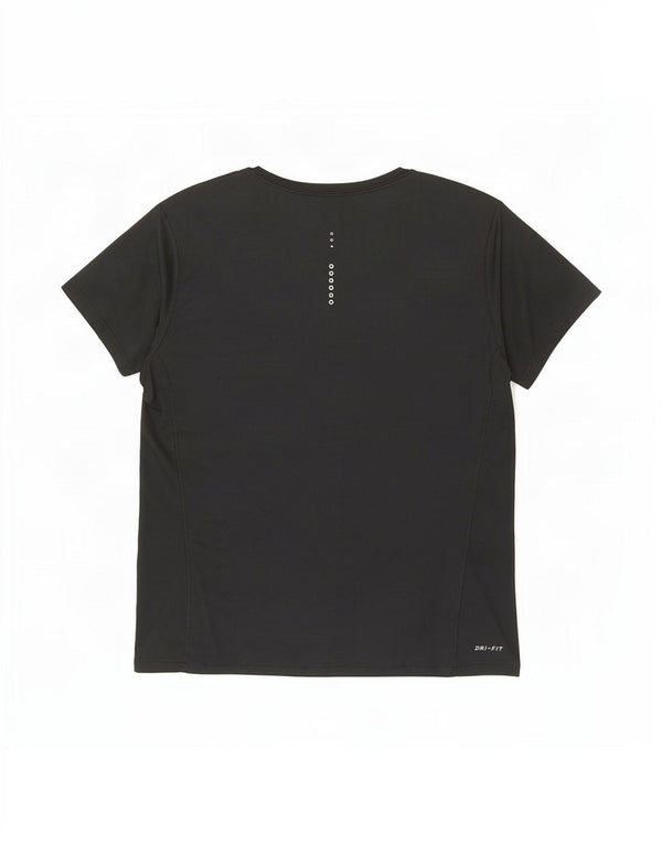 Damska koszulka Nike Dri Fit Top UK 14, duży, czarny poliester