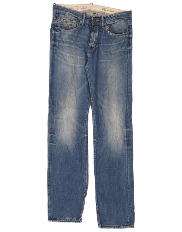 Damskie dżinsy Tommy Hilfiger Rex z wysokim stanem W30 L34 niebieskie