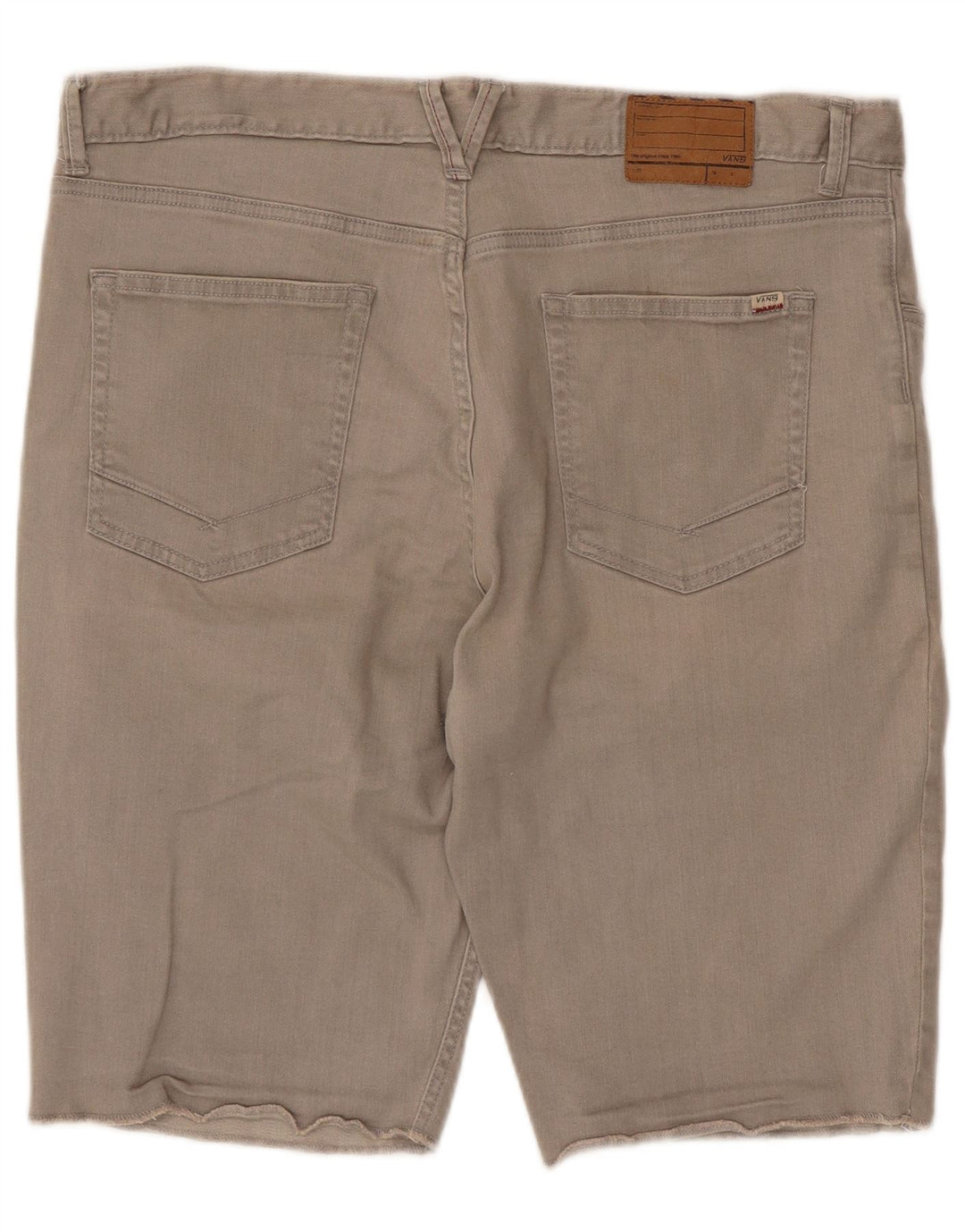 Męskie spodenki codzienne Vans W36, duże, szare, bawełniane