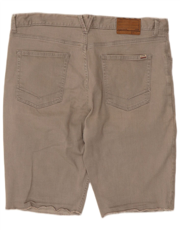 Męskie spodenki codzienne Vans W36, duże, szare, bawełniane