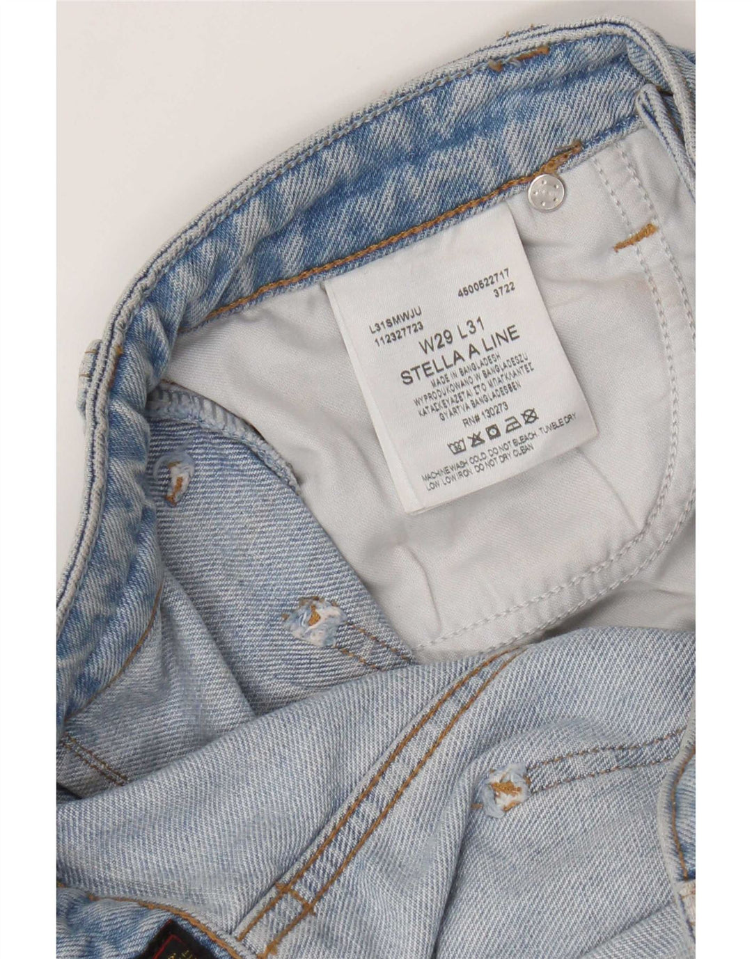 Damskie dżinsy Lee Stella Wide Leg W29 L31 Niebieskie bawełniane
