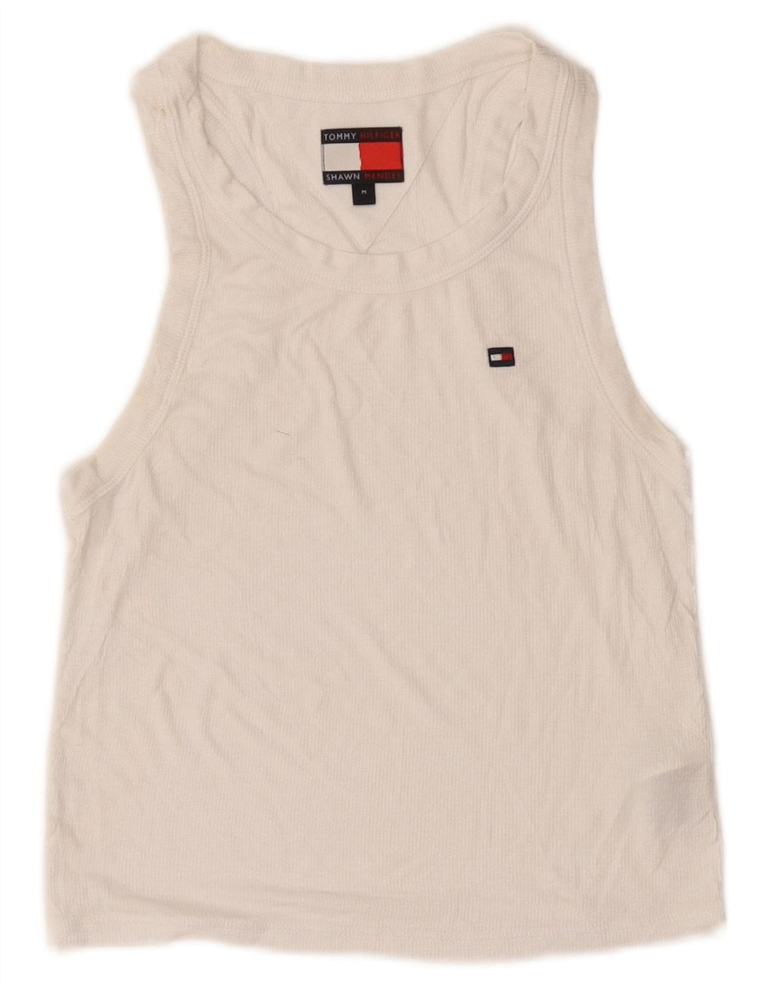 Damska kamizelka krótka Tommy Hilfiger UK 12 Medium White Modal