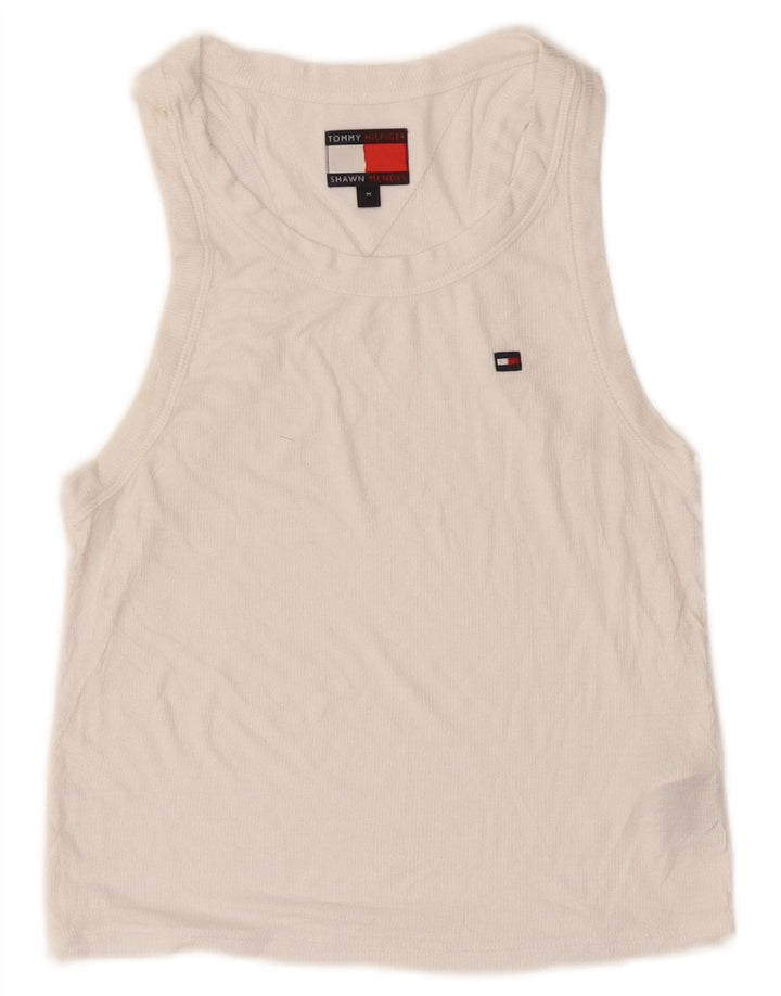 Damska kamizelka krótka Tommy Hilfiger UK 12 Medium White Modal