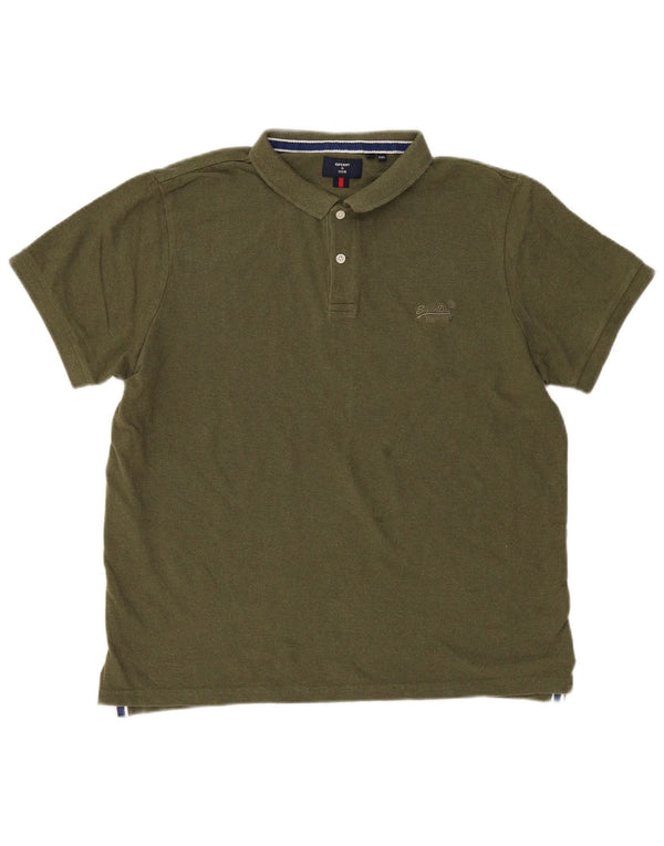 Męska koszulka polo Superdry 2XL, bawełna khaki