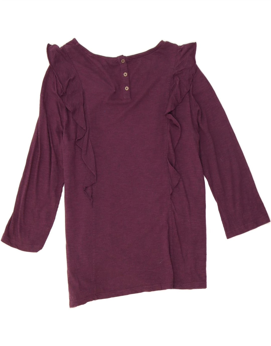 FAT FACE Womens Top Long Sleeve UK 14 Medium  Purple Cotton Vintage Fat Face and Second-Hand Fat Face from Messina Hembry 
