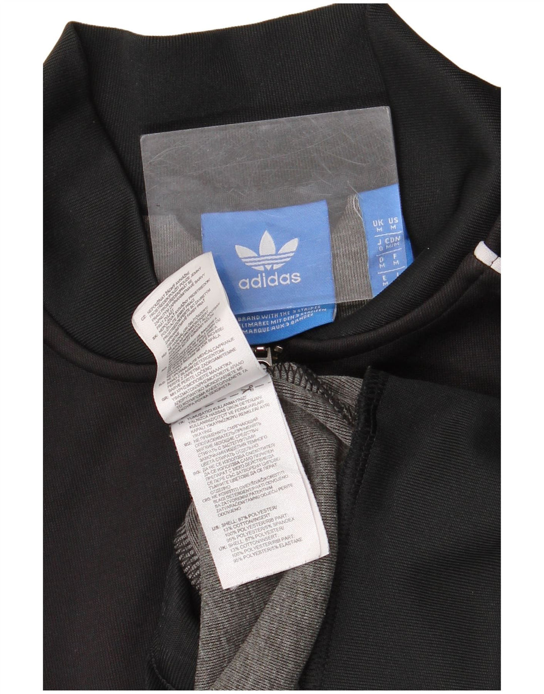 Adidas Męska bluza dresowa Top Jacket Medium Black Colorblock Poliester
