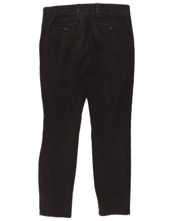 Marks & Spencer Męskie spodnie Chino Slim Fit W32 L31 Czarne bawełniane