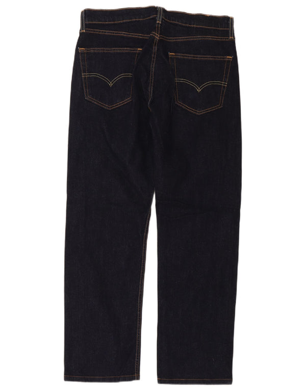 Męskie proste dżinsy Levi's W32 L32 Granatowa bawełna