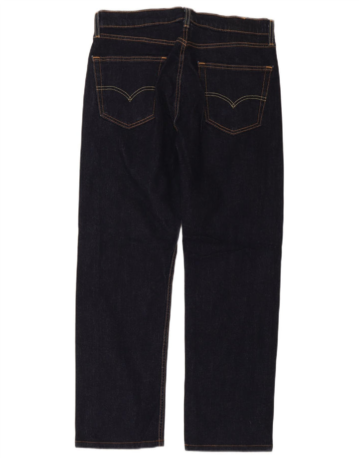 Męskie proste dżinsy Levi's W32 L32 Granatowa bawełna